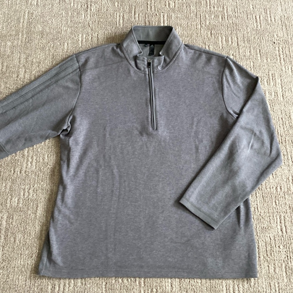 Men's adidas 3-Stripe 1/4 Zip Pullover sz L